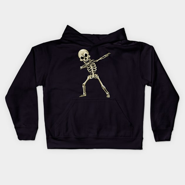 Skeleton Kids Hoodie by fromherotozero